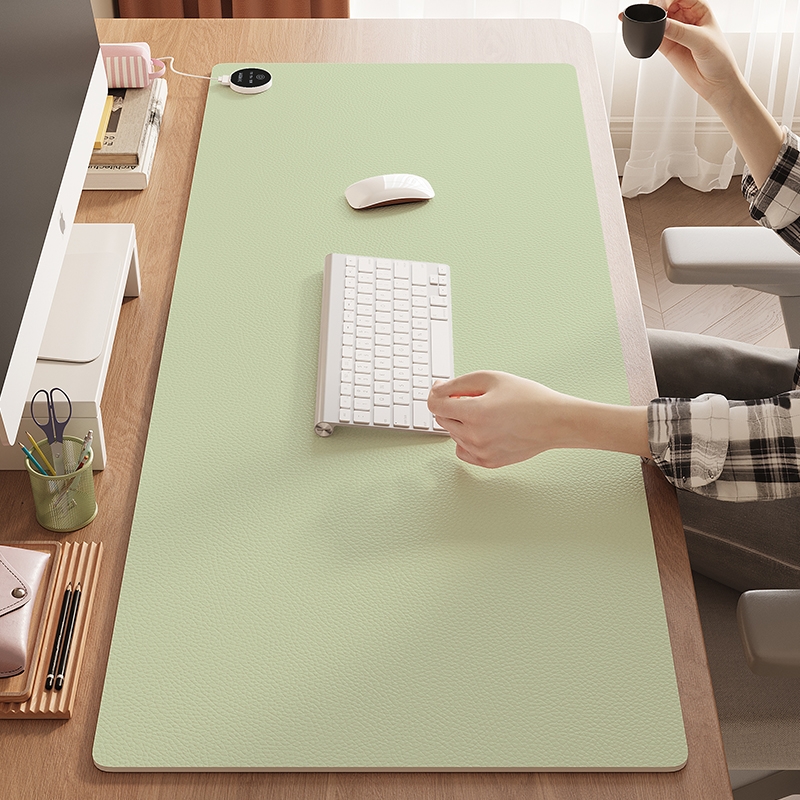 加热鼠标垫冬季发热暖桌垫办公室电脑桌面学生写字防水暖手垫开关