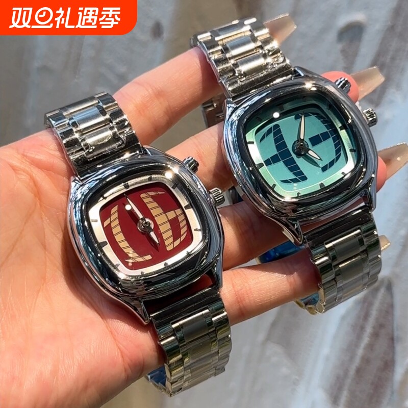 千禧年复古手表男生动态数字