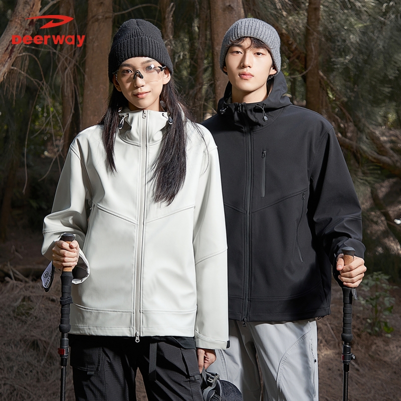 德尔惠户外三防软壳夹克情侣