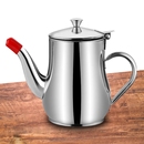 赠网嘴家用厚储油壶油杯带滤网调料壶 家用多规格不锈钢油壶