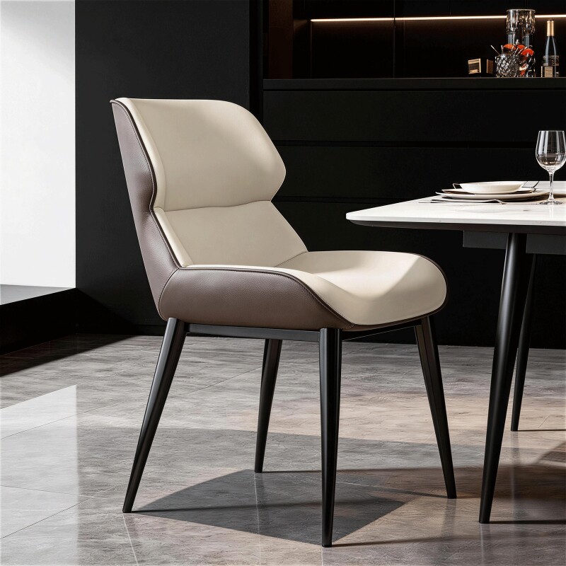 2026新款餐椅家用椅子轻奢高级感靠背设计师凳子意式极简餐厅软包