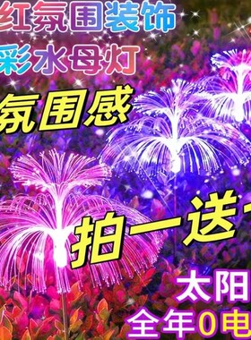 led地插灯太阳能水母灯光