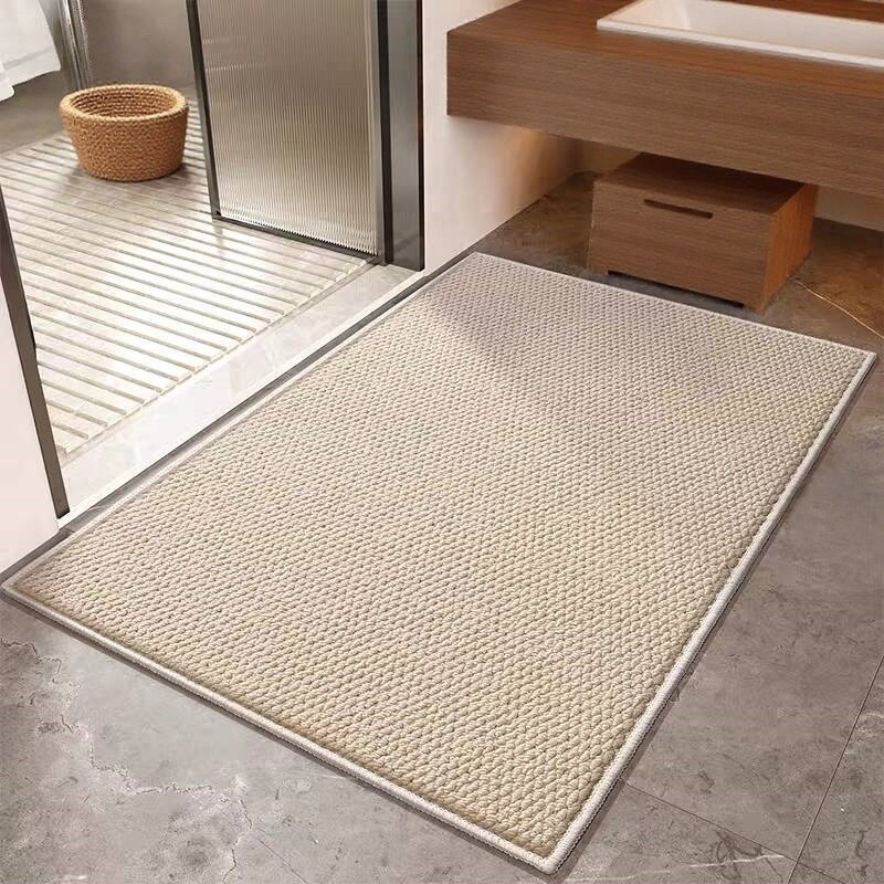 卫生间地垫浴室门口吸水防滑脚垫家用卫浴厕所垫子洗手间速干地毯