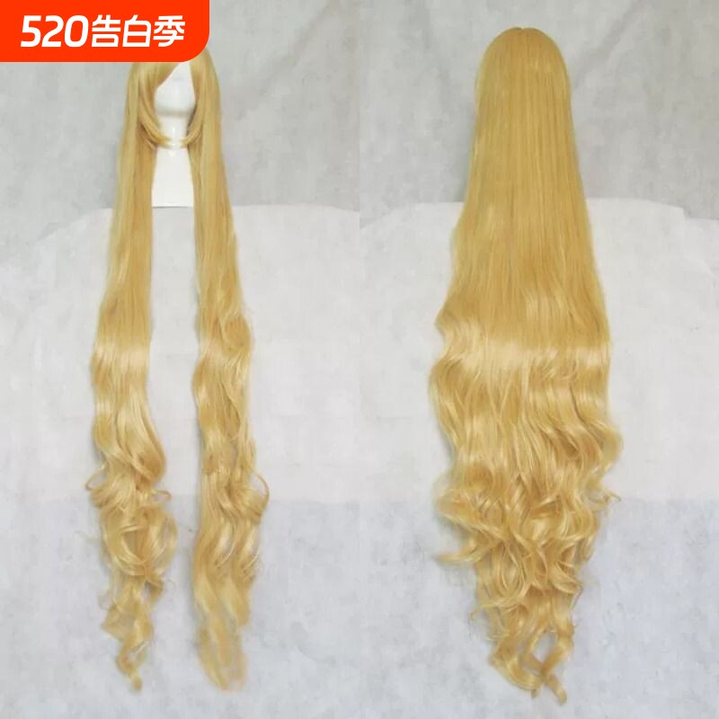 2米cosplay假毛金色150cm 200cm长卷发 维多利加