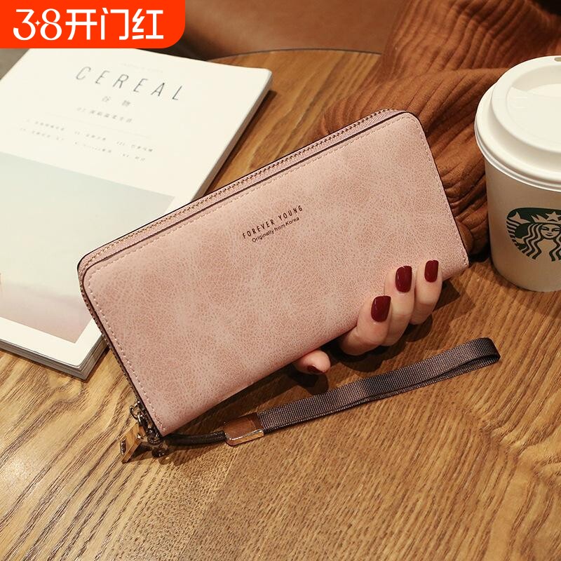 2025新款韩版卡包钱包一体包女式超薄大容量手机包手拿零钱包