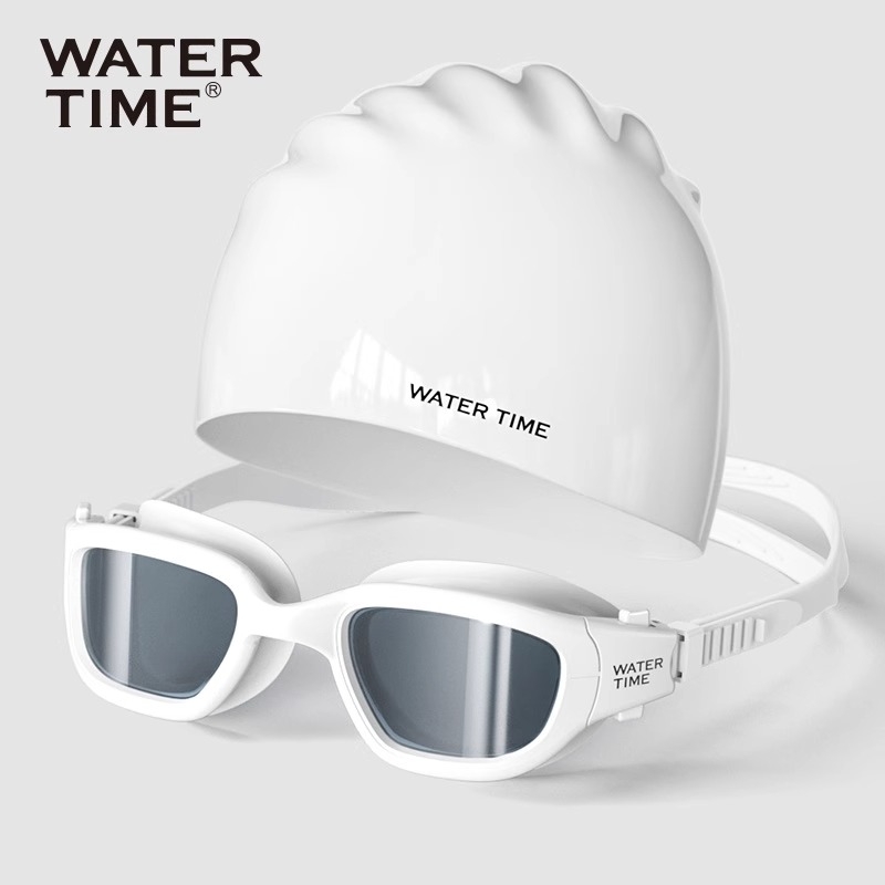 watertime泳镜高清防水防雾大框男女近视度数专业游泳镜游泳眼镜