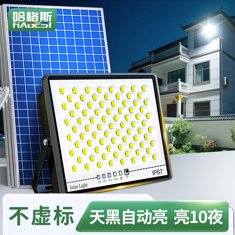 太阳能户外庭院灯家用2025新款室内防水超亮大功率LED感应照明灯