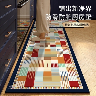 复古美式 硅藻泥加厚厨房地垫防滑防油吸水垫专用脚垫地毯可擦免洗