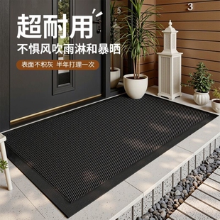 入户门地垫大门口弹力门垫室外进门地毯防滑脚垫耐脏绿色防水橡胶