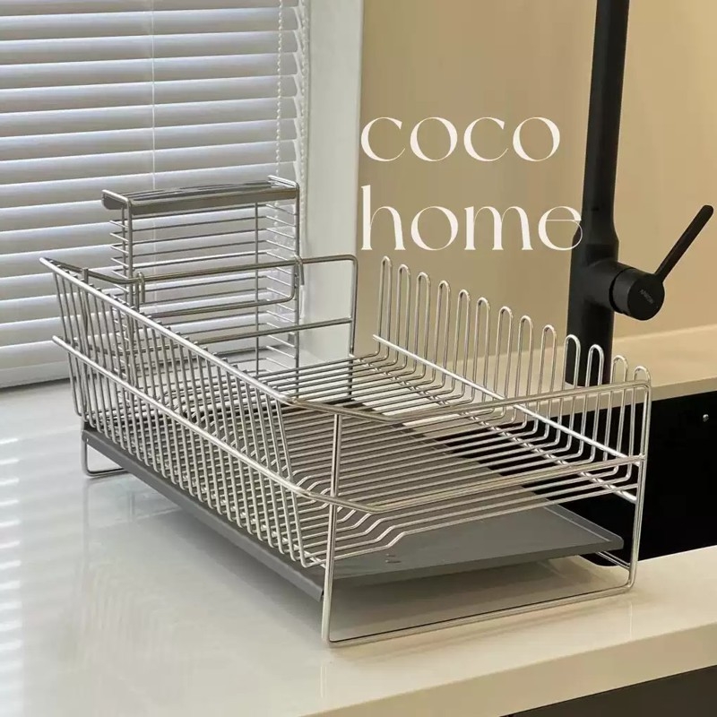 不锈钢沥水架厨房水槽边碗碟架餐具收纳架多功能置物架台面筷子