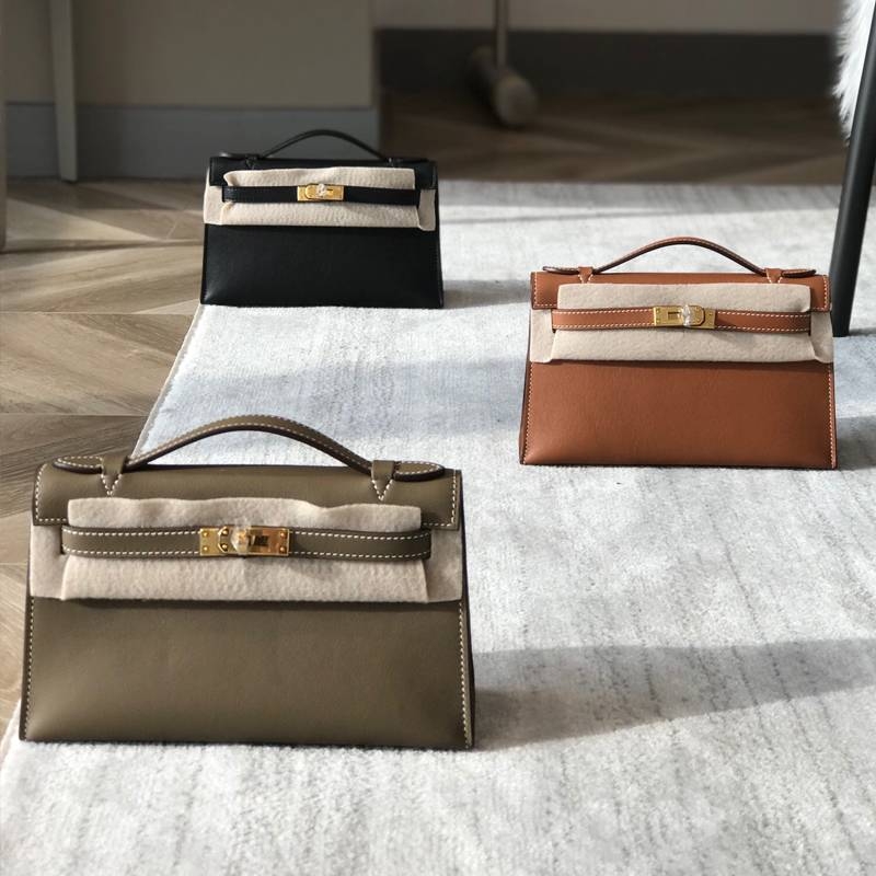 爱马女仕h家真皮凯莉包一代手提包迷你斜跨凯丽包包新款头层牛皮