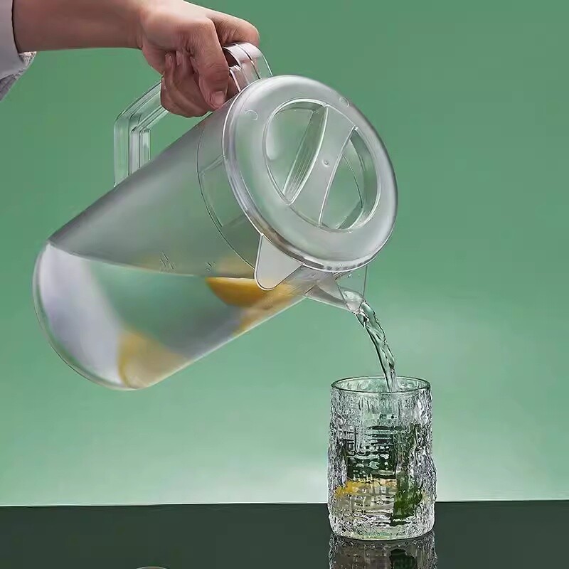 食品级PC冷水壶大容量泡茶桶耐高温凉水壶刻度量杯奶茶店专用量筒