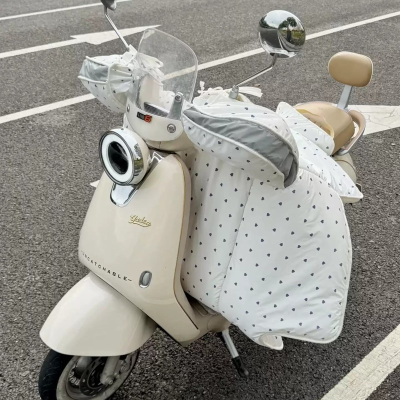 加绒加厚大电动车挡风被冬季适用爱吗雅第护腿电瓶车防寒防风罩