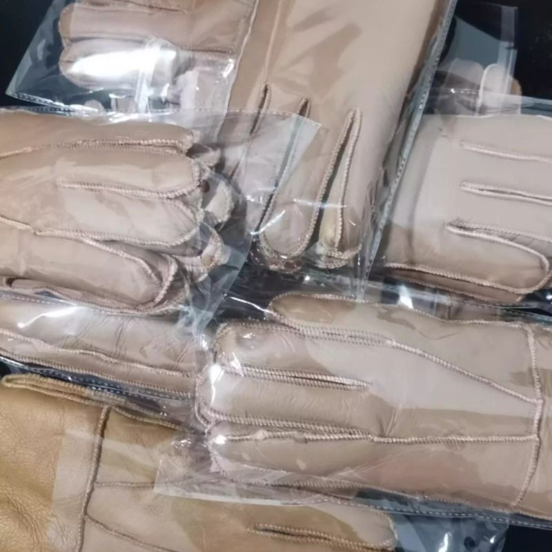 冬季男女同款真皮手套羊皮毛一体加绒保暖防风防水开车骑行户外