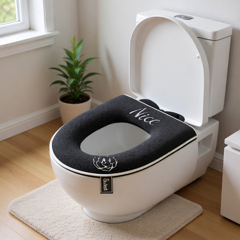 马桶坐垫四季通用高级大坐便套座圈垫圈防水秋冬季毛绒加厚马桶垫