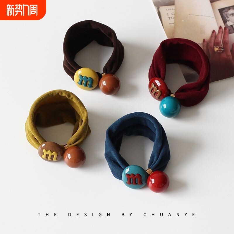 新款高颜值橡皮筋高级发圈简约可爱头绳发绳无扎痕头饰发饰品固定