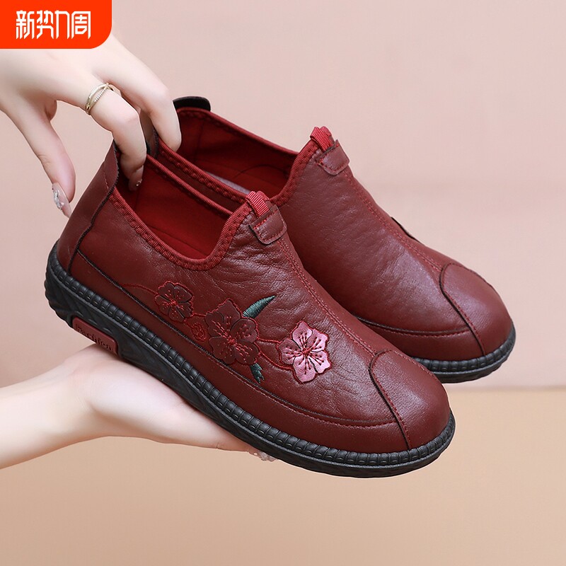 老北京布鞋女春秋款软底轻便防滑妈妈鞋舒适中老年耐磨奶奶鞋单鞋