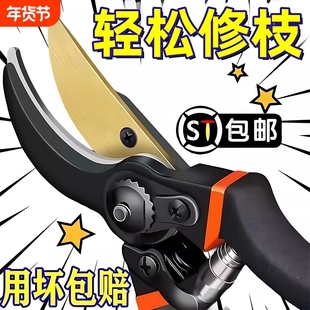 新款工艺SK5修枝剪园艺剪树枝专用剪刀花艺剪花剪树剪子果树花木