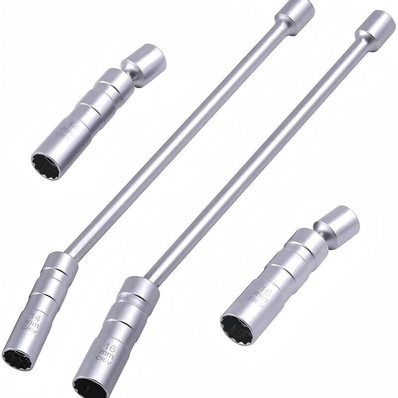 带磁可转向火花塞套筒  薄壁火花塞扳手  12角火花塞拆卸工具