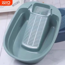 洗衣盆大号带搓衣板一体家用学生宿舍洗衣服盆塑料加厚搓衣洗衣板