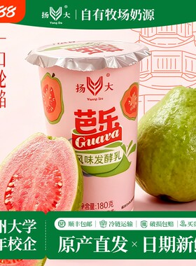 扬大酸奶扬州芭乐茉莉花酸牛奶原味发酵乳蓝莓柠檬草莓玫瑰爆珠