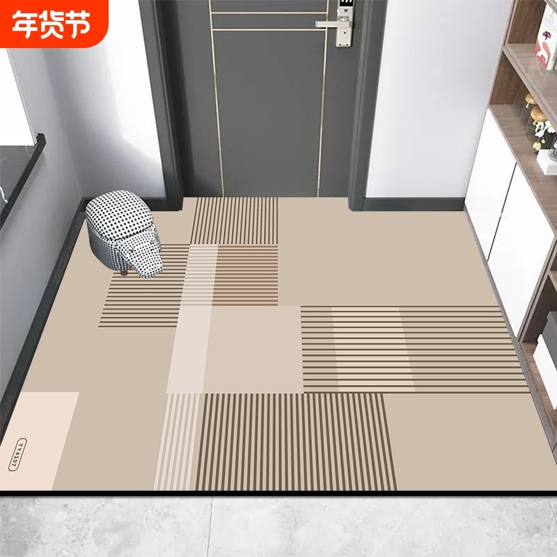 简约硅藻泥入户门地垫升级防滑门垫玄关脚垫防滑吸水进门地毯耐脏,居家布艺,入户地垫,淘宝优惠券,粉丝福利购,淘宝优惠卷