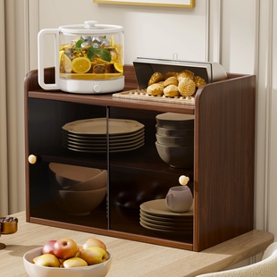 餐边柜小柜子储物柜矮柜客厅立柜收纳架轻奢茶水柜橱柜台面整理架
