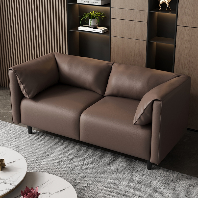 猫抓皮双人可移动小户型沙发