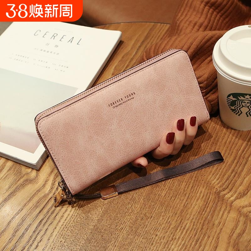 2025新款韩版卡包钱包一体包女式超薄大容量手机包手拿零钱包