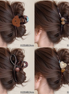 大号发夹抓夹女2025新款高级感韩版后脑勺鲨鱼夹子发量多卡头饰