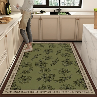 硅藻泥厨房地垫防滑防油吸水垫门口耐脏脚垫防水专用可擦免洗地毯