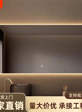 led浴室镜壁挂防雾卫浴镜带灯卫生间智能镜子家用挂墙式洗手间镜
