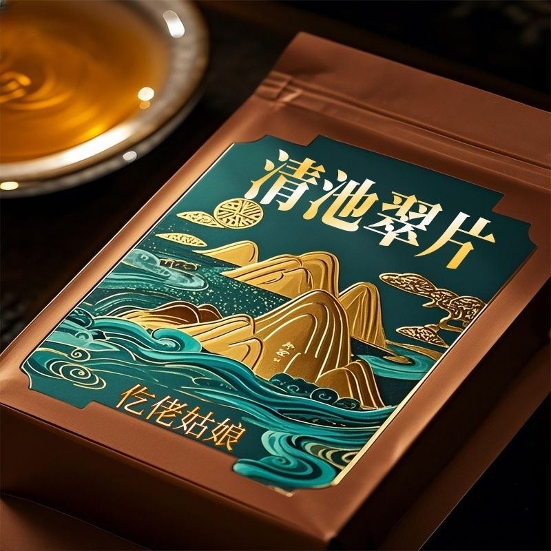 仡佬姑娘贵州明前特级清池翠片绿茶新茶袋装自己喝浓香型耐泡