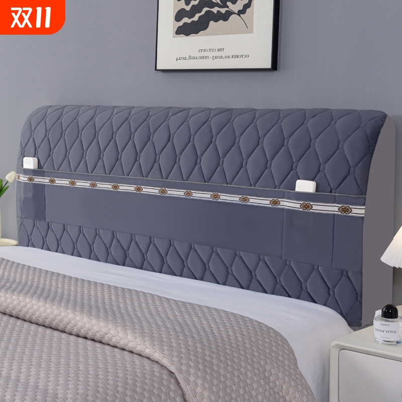 加高床头套罩新款靠垫通用加厚软包靠背夹棉全包防尘罩床靠背秋冬