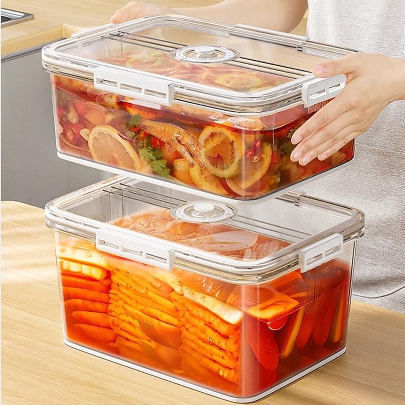 泡菜密封盒食品级保鲜盒子生腌咸菜罐家用大容量腌制容器鸡爪专用,厨房/烹饪用具,密封罐,淘宝优惠券,粉丝福利购,淘宝优惠卷