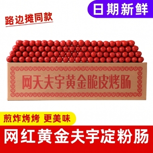 山东夫宇淀粉肠路边摊烤肠油炸香肠铁板烧煎烤肠面肠无骨泥批发