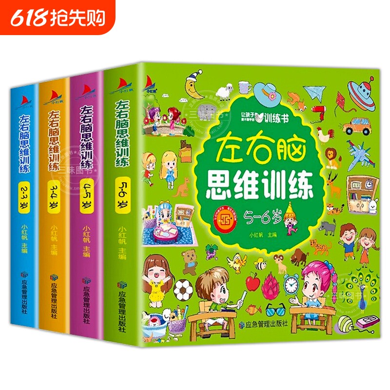 左右脑思维训练2岁全套幼儿园3-4—5-6幼儿全脑开发智力开发专