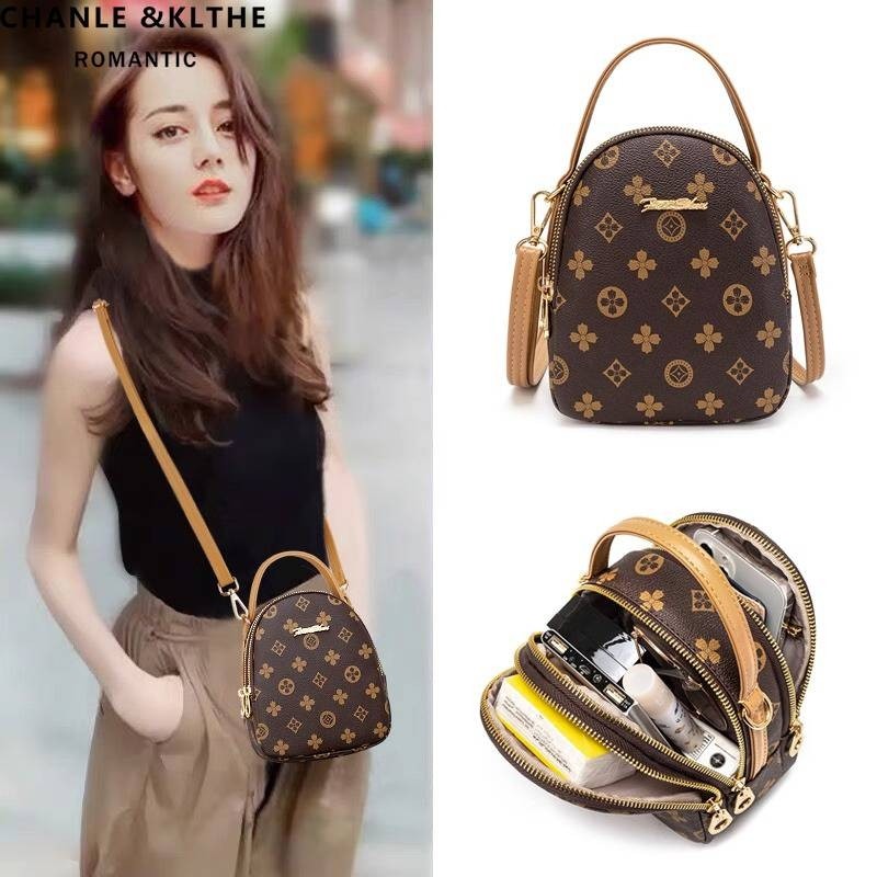 爱马女仕高级感小包包斜挎包新款时尚百搭迷你双肩包女手机单肩包