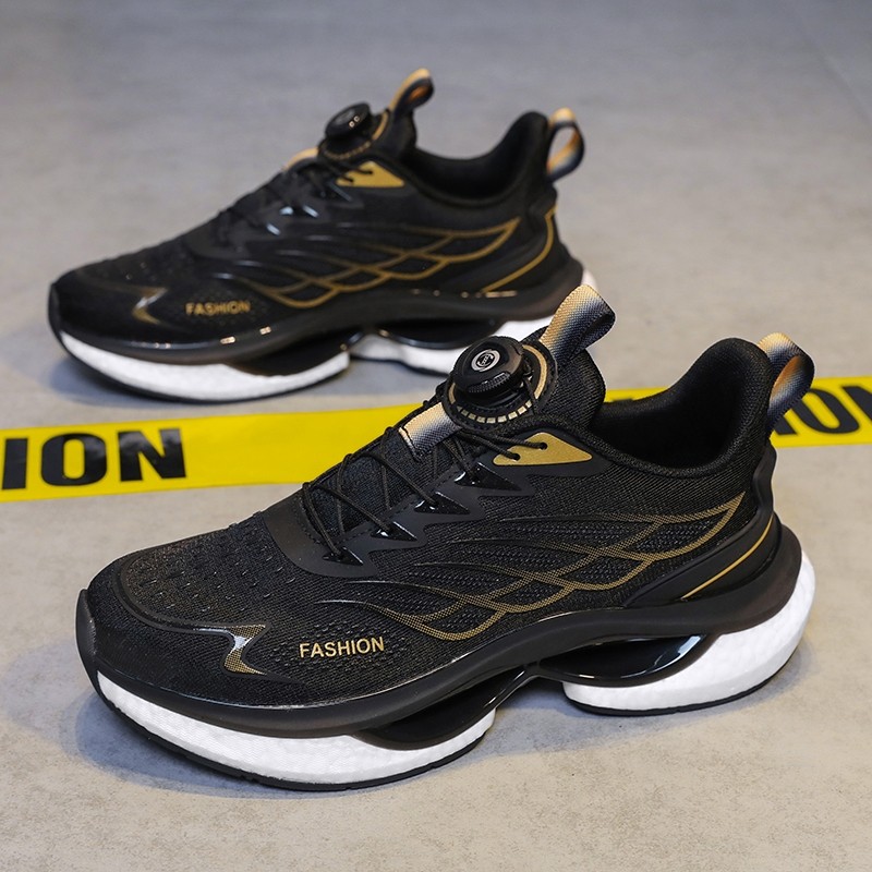 旋转纽扣男鞋秋季青少年学生专业跑鞋超轻减震休闲运动鞋舒适跑步,流行男鞋,时尚休闲鞋,淘宝优惠券,粉丝福利购,淘宝优惠卷