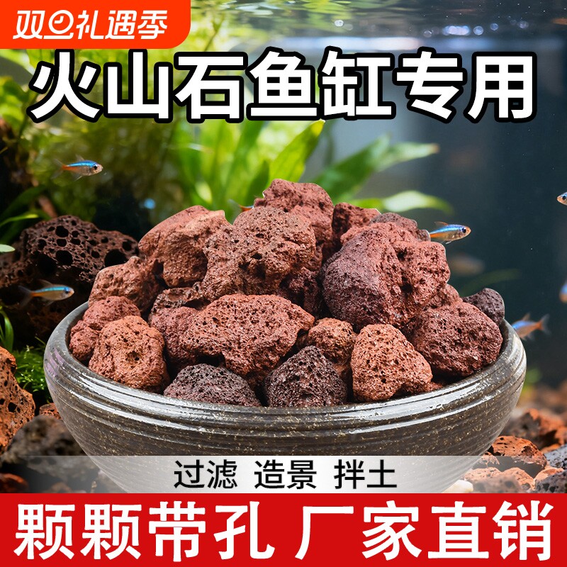 火山石颗粒火山岩兰花土多肉铺面