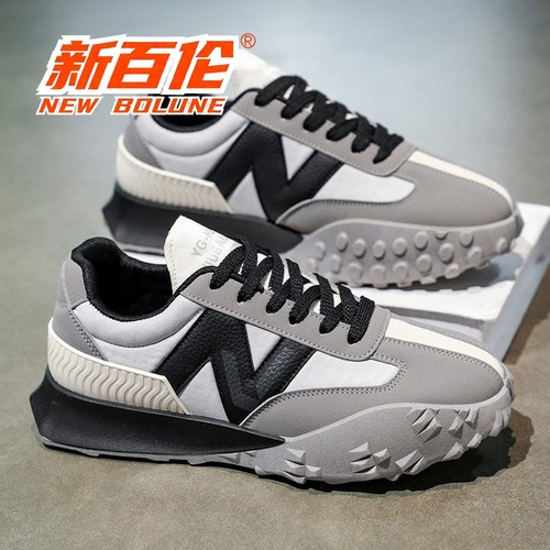 新百伦2025新款冬季情侣跑步运动阿甘鞋厚底增高轻便休闲老爹鞋