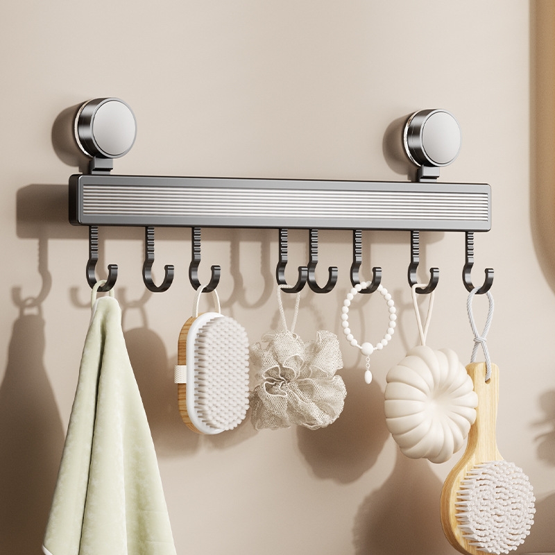 郁婷吸盘式太空铝移动挂钩不生锈