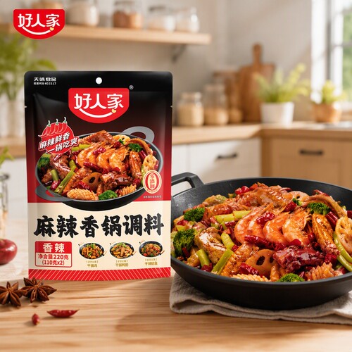 好人家麻辣香锅底料调料220g/袋香辣四川干锅调味料烧菜焖锅酱香