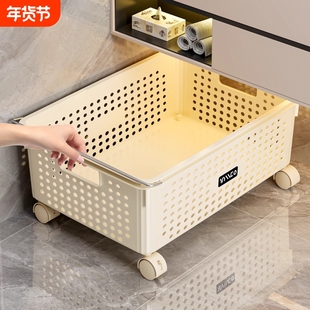 浴室柜下脏衣篓脏衣篮脏衣服收纳筐推车洗衣篮置物架卫生间折叠