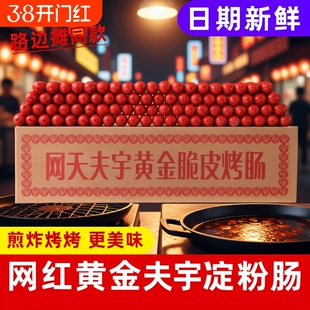 山东夫宇淀粉肠路边摊烤肠油炸香肠铁板烧煎烤肠面肠无骨泥批发