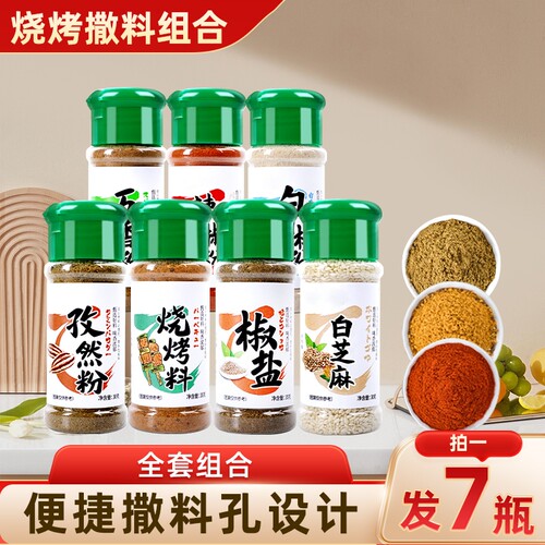 拍1发7瓶烧烤全套组合调料