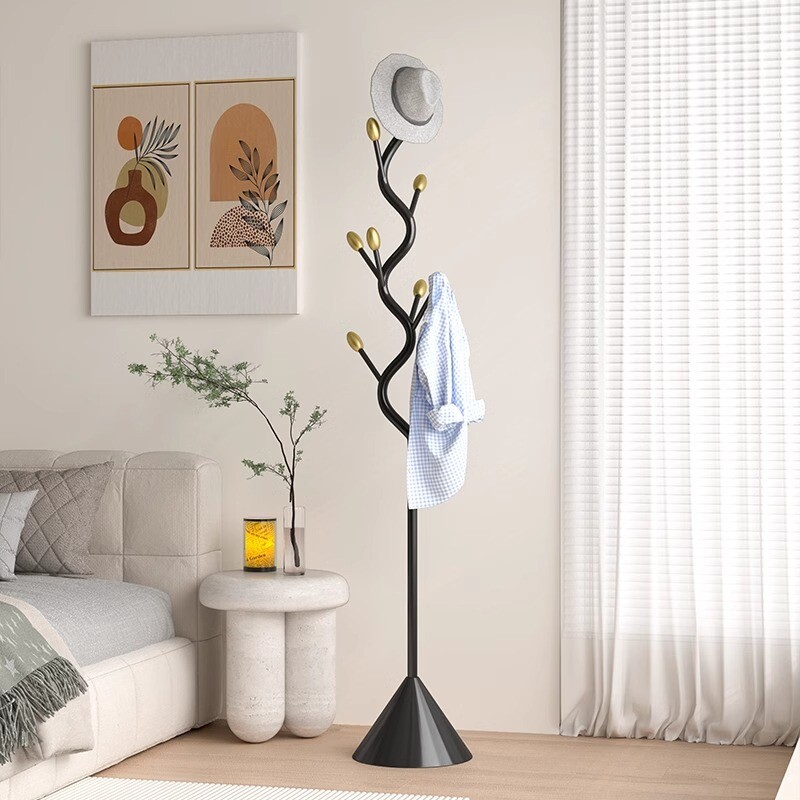 挂衣架落地卧室家用衣服挂架床边放衣服神器意式轻奢高级感衣帽架