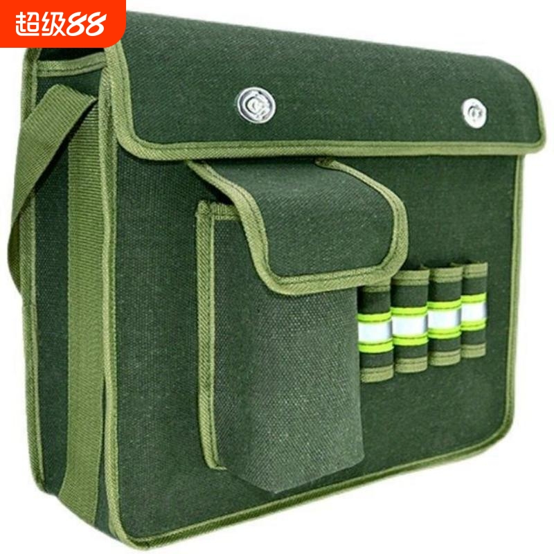 超大容量工具包便捷工具袋斜挎加厚耐用帆布包结实耐用木工小号包