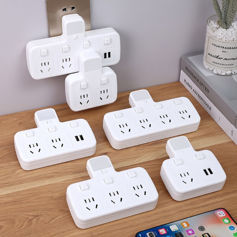 多功能带夜灯USB插座转换器