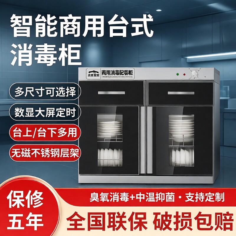 消毒柜商用茶吧餐饮专用不锈钢台式茶水柜嵌入式家用餐厅碗柜餐具